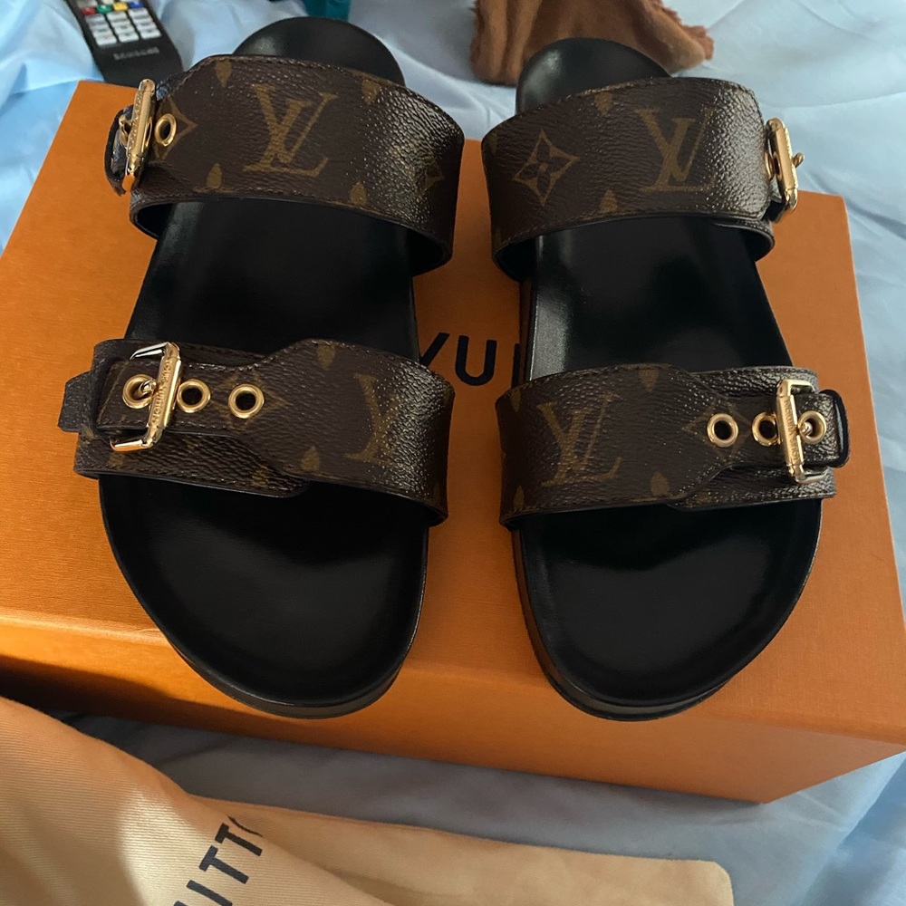 Louis Vuitton Monogram Bom dia mule Sandals